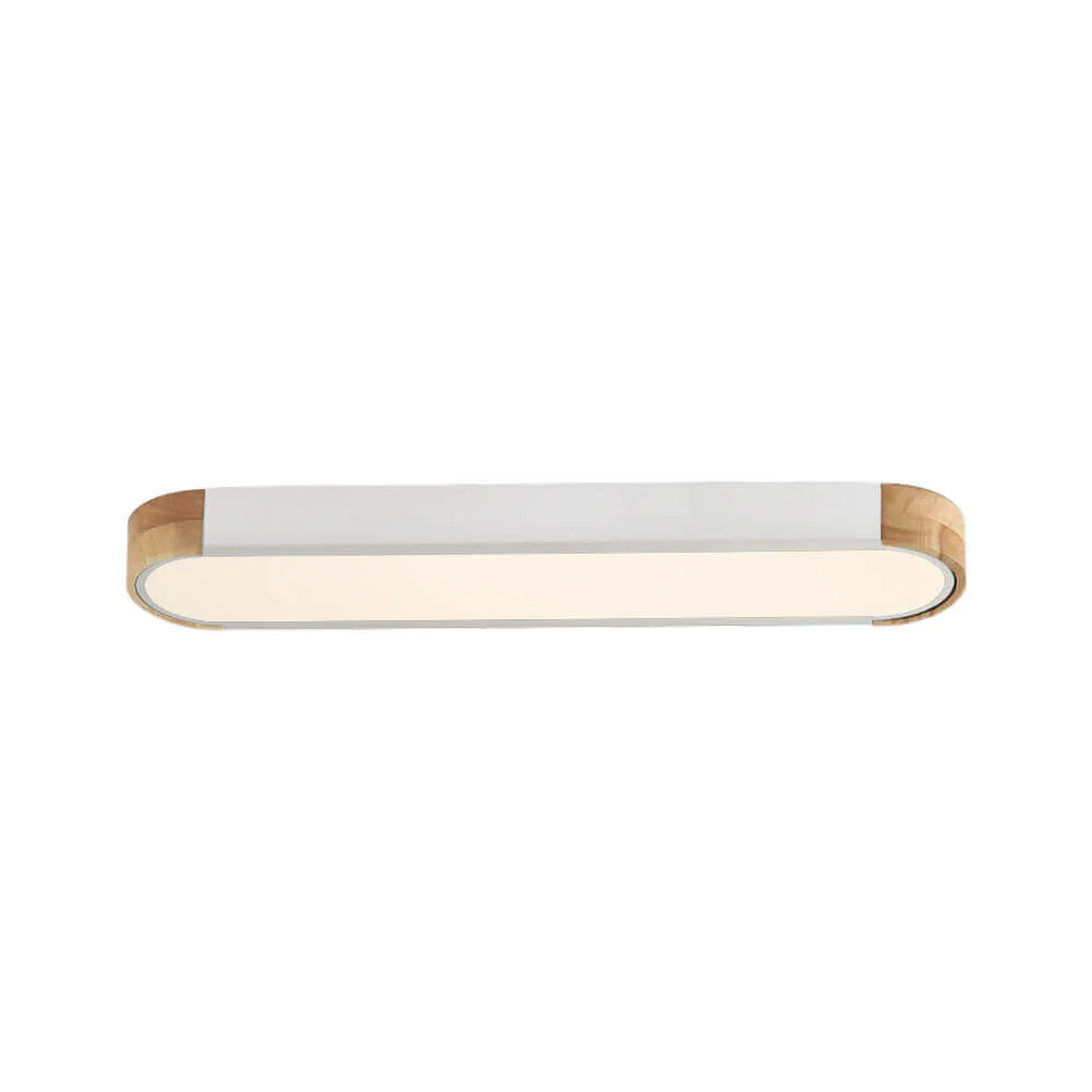 Dimmable Minimalist Long Oval Flush Mount LED Light - Image 16