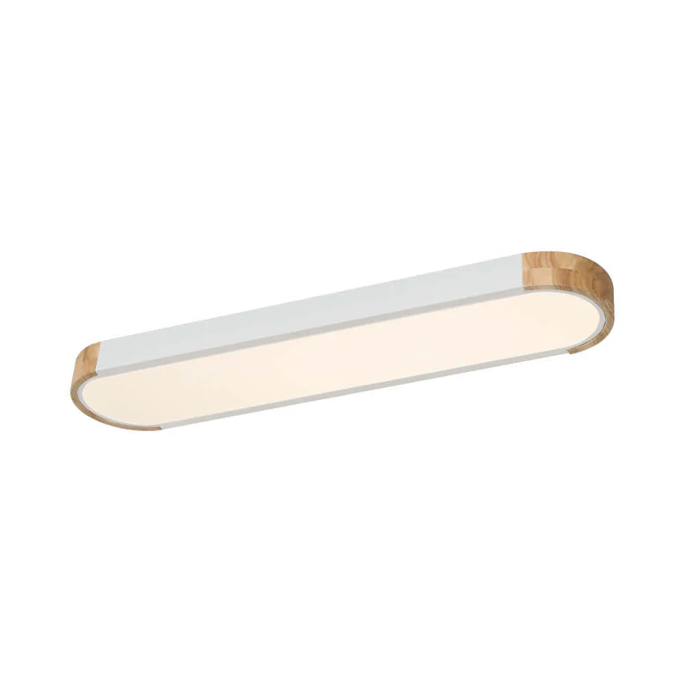 Dimmable Minimalist Long Oval Flush Mount LED Light - Image 17