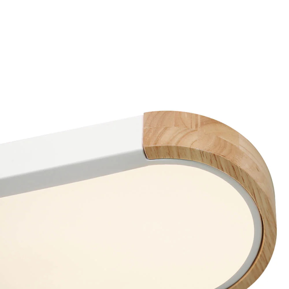 Dimmable Minimalist Long Oval Flush Mount LED Light - Image 18