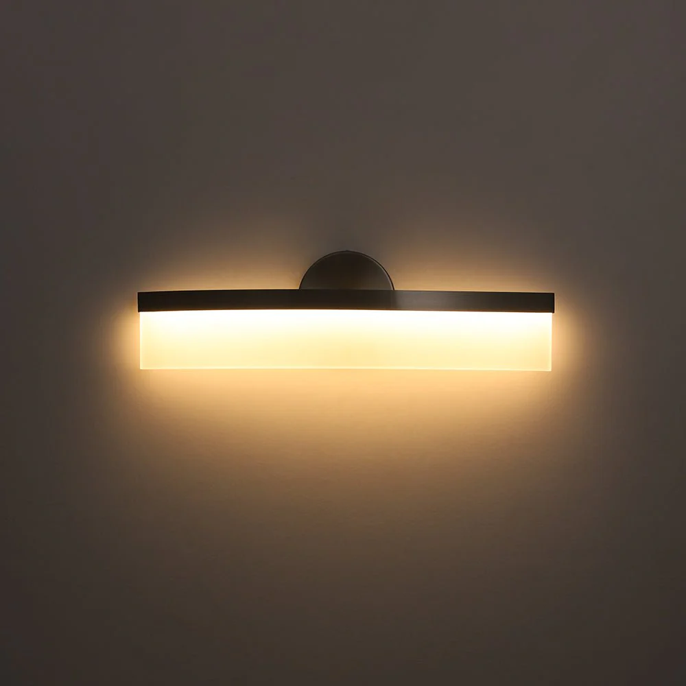 Minimalist Nickel Arched Dimmable LED Vanity Wall Light - Image 10