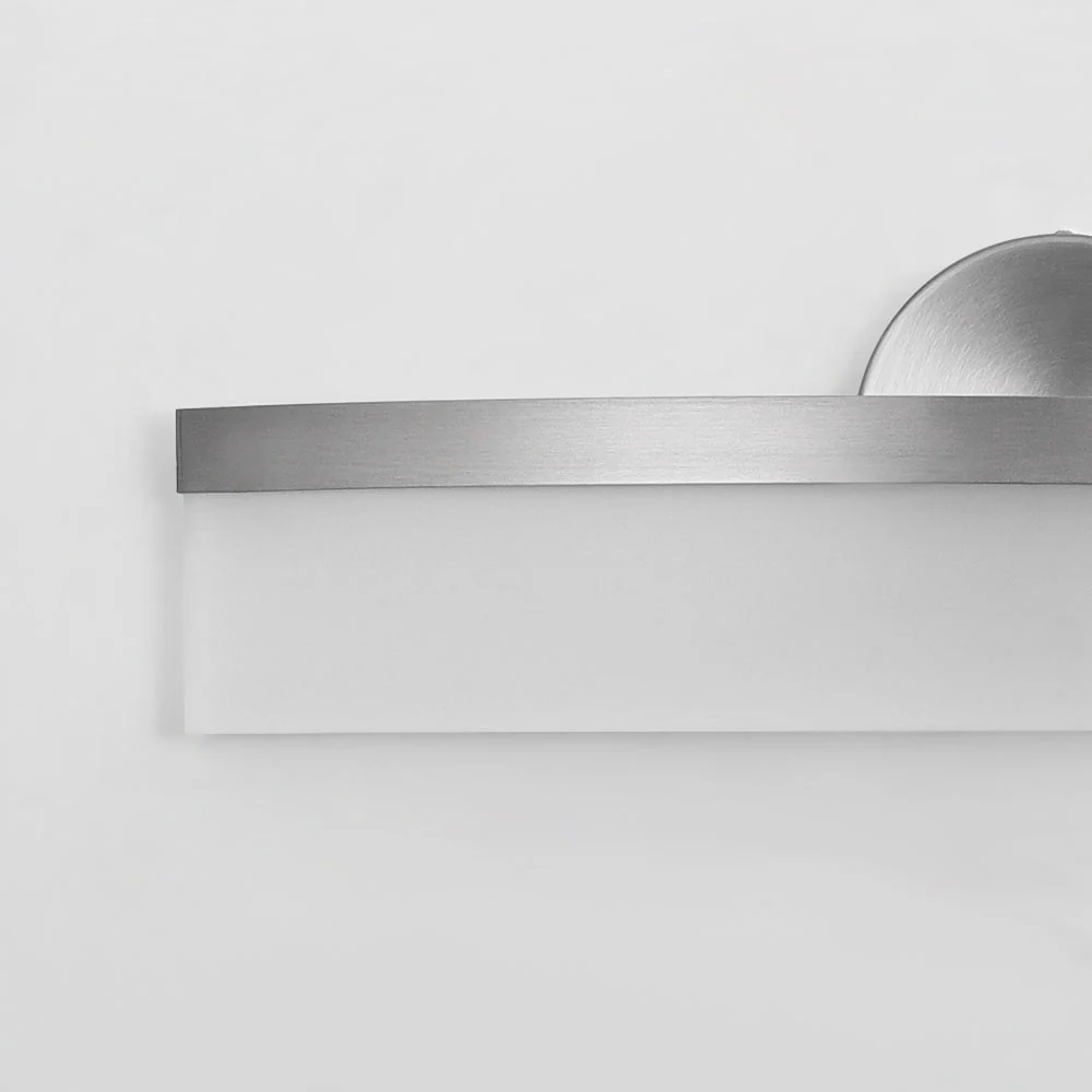 Minimalist Nickel Arched Dimmable LED Vanity Wall Light - Image 14