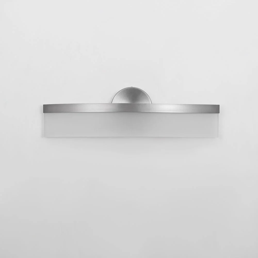 Minimalist Nickel Arched Dimmable LED Vanity Wall Light - Image 4