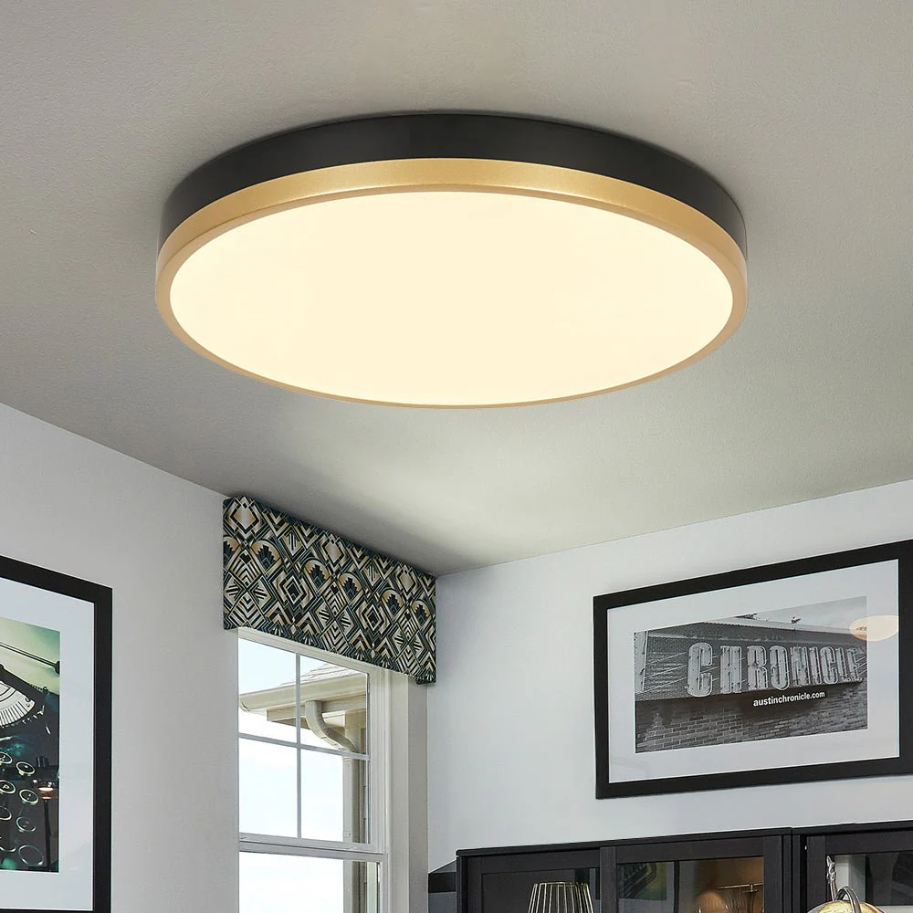 Scandinavian Round Dimmable LED Ceiling Light DIP Switch - Image 2