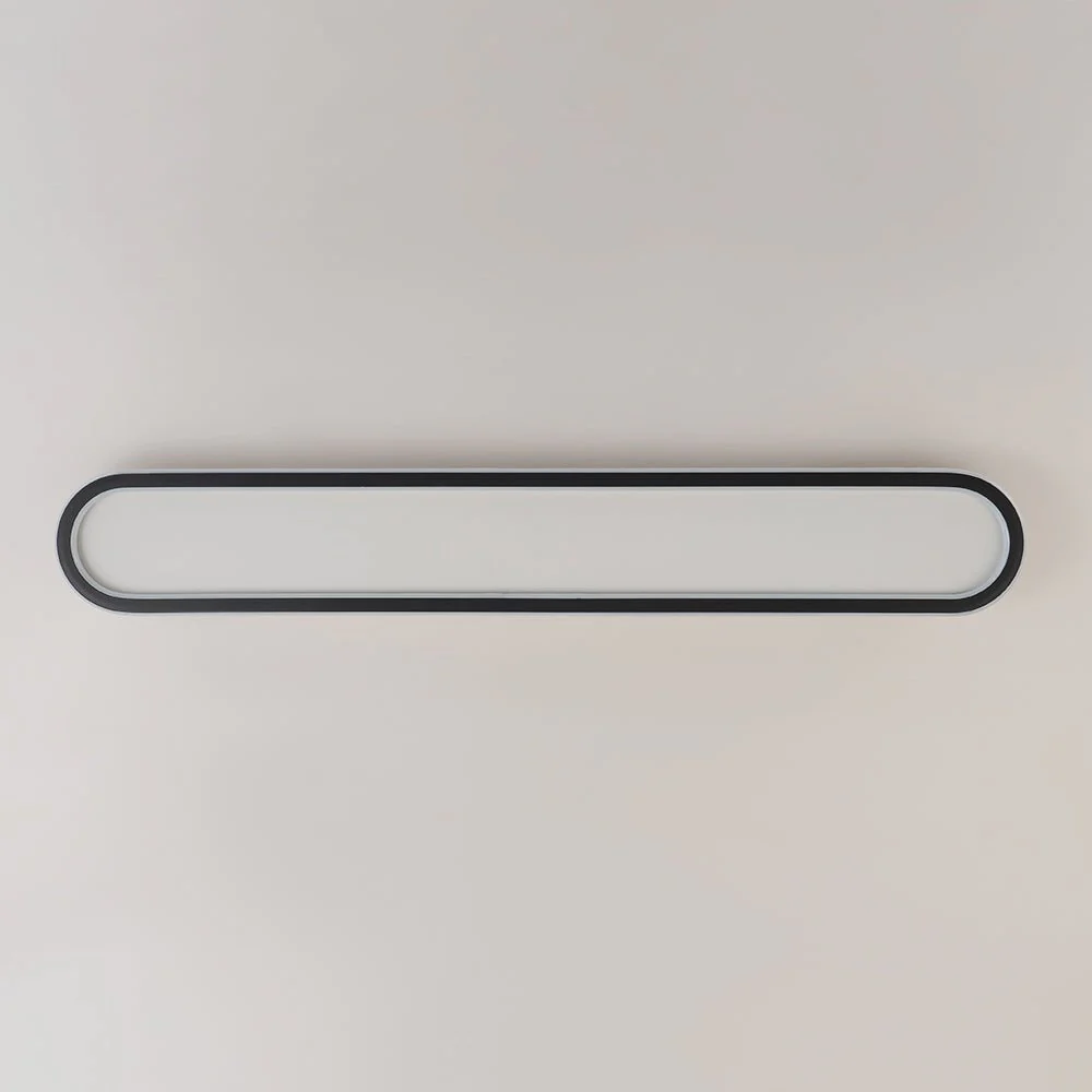 Minimalist Streamlined Oval Warm LED Ceiling Light - Image 14