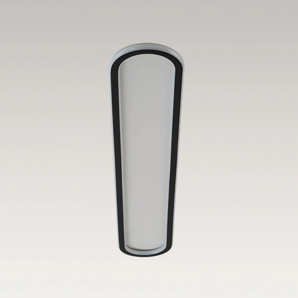 Minimalist Streamlined Oval Warm LED Ceiling Light - Image 15