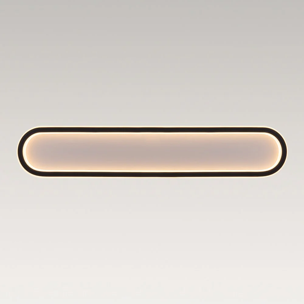 Minimalist Streamlined Oval Warm LED Ceiling Light - Image 21