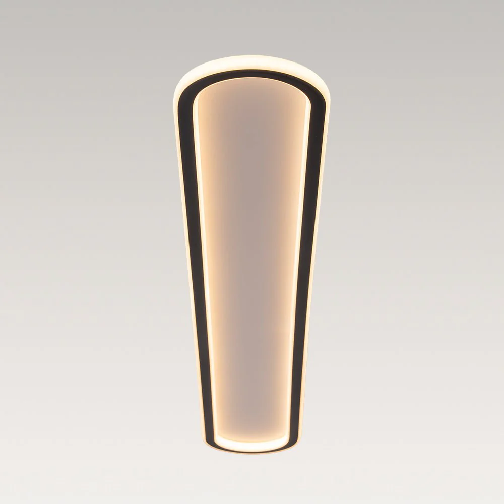 Minimalist Streamlined Oval Warm LED Ceiling Light - Image 25