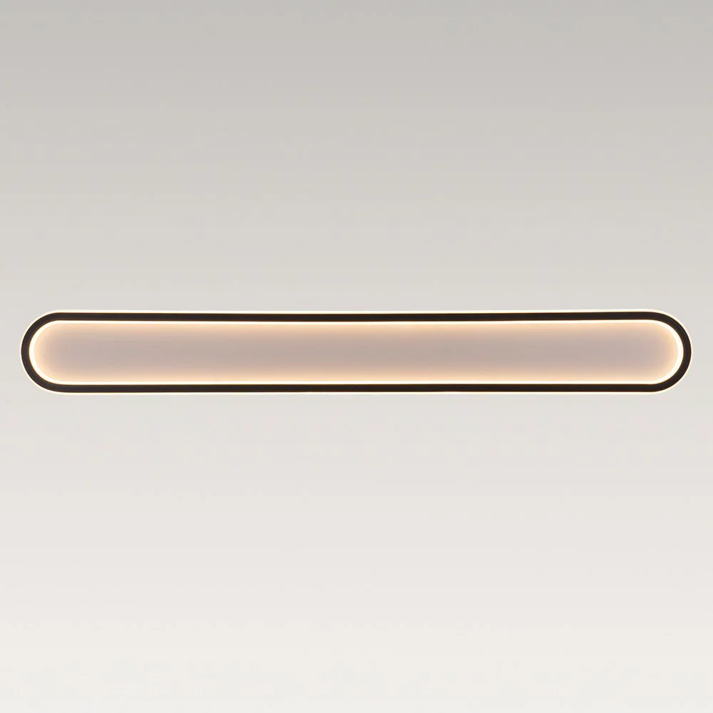Minimalist Streamlined Oval Warm LED Ceiling Light - Image 30
