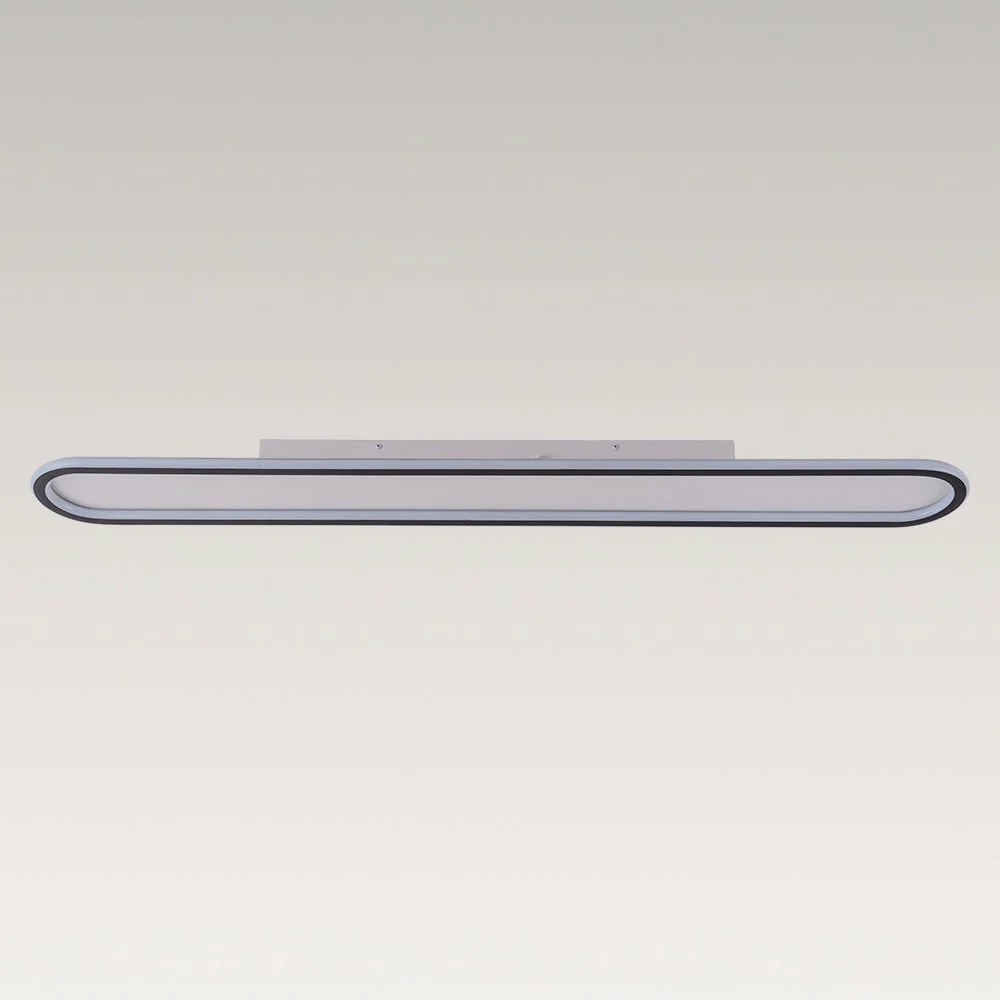 Minimalist Streamlined Oval Warm LED Ceiling Light - Image 34