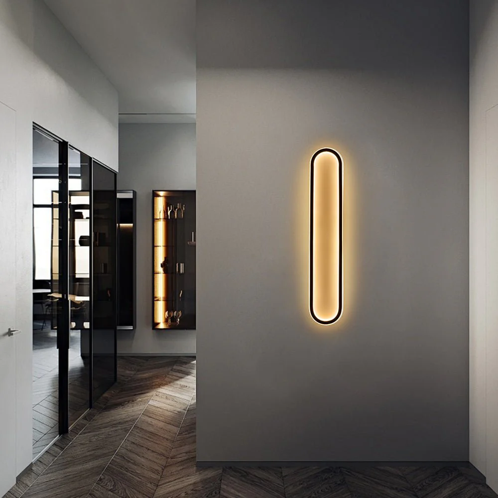 Minimalist Streamlined Oval Warm LED Ceiling Light - Image 5