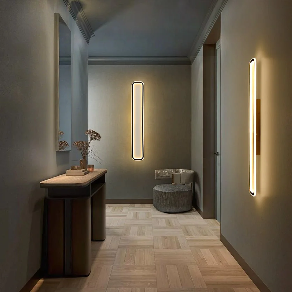 Minimalist Streamlined Rectangular Warm LED Ceiling Light - Image 2