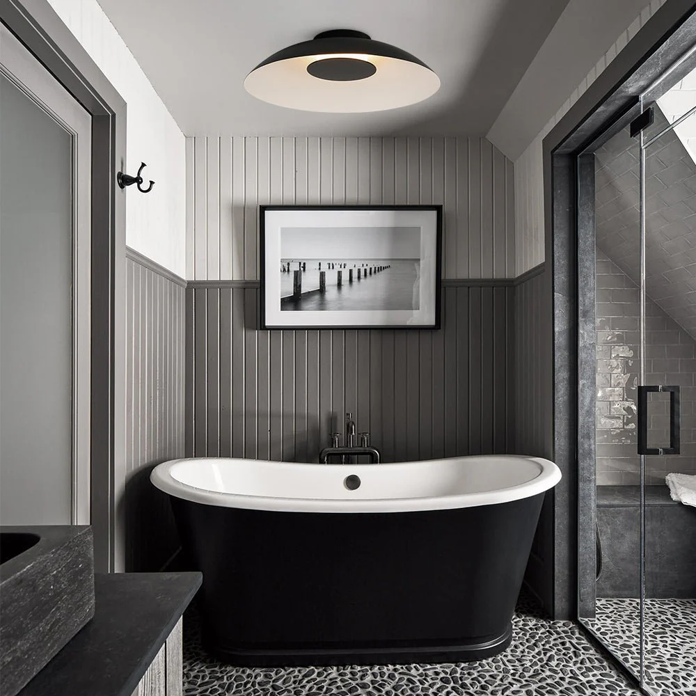 Minimalist Wide Flat Dome Dimmable LED Ceiling Light - Image 2