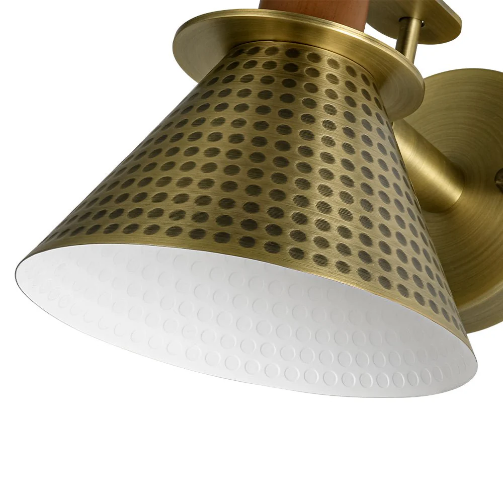 Modern 1-Light Hammered Iron Conical Wall Sconce - Image 20
