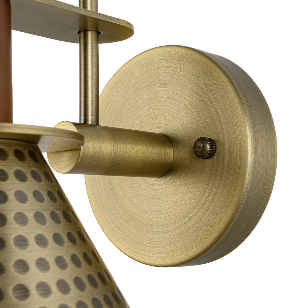 Modern 1-Light Hammered Iron Conical Wall Sconce - Image 21