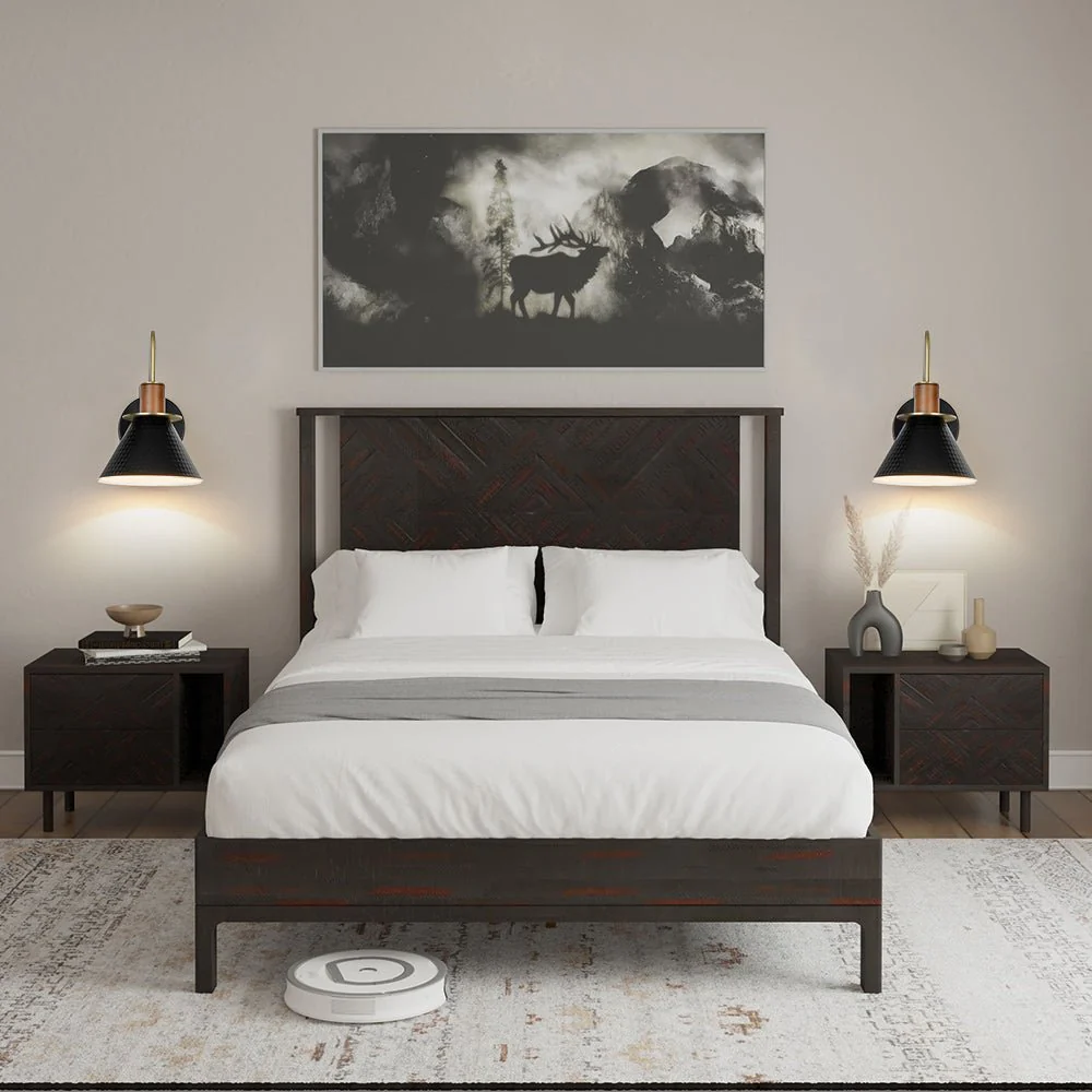 Modern 1-Light Hammered Iron Conical Wall Sconce - Image 4