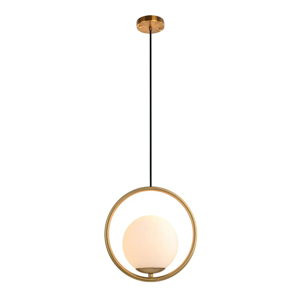 Modern 1-ring Globe Pendant Light - Image 3