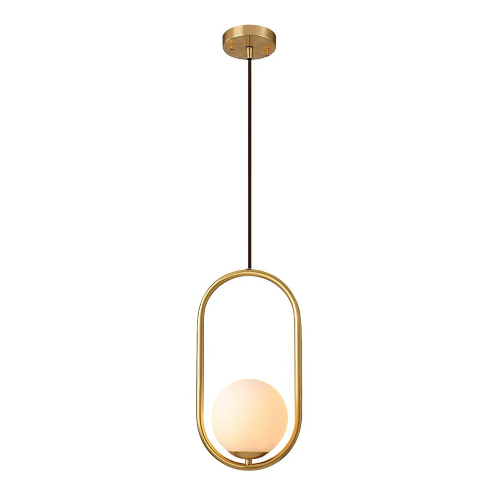 Modern 1-ring Globe Pendant Light - Image 5