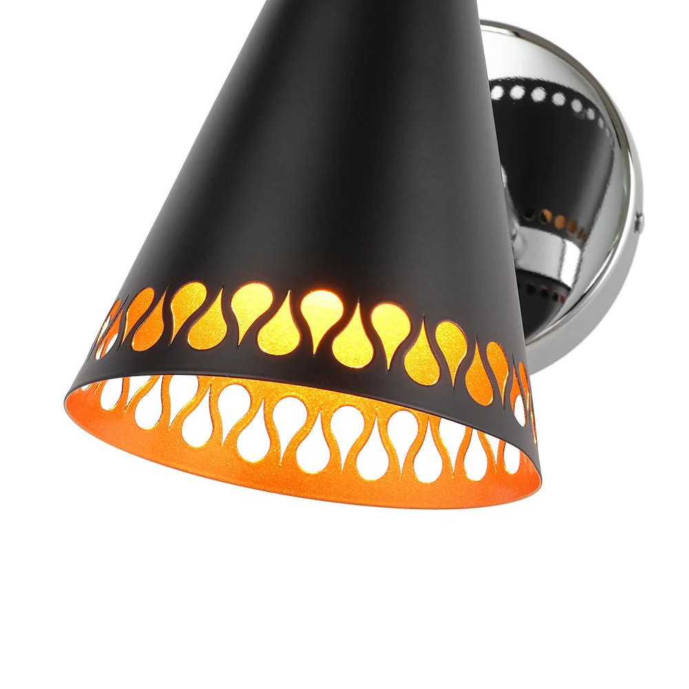 Modern 180-Degree Adjustable Conical 1-Light Wall Sconce - Image 11