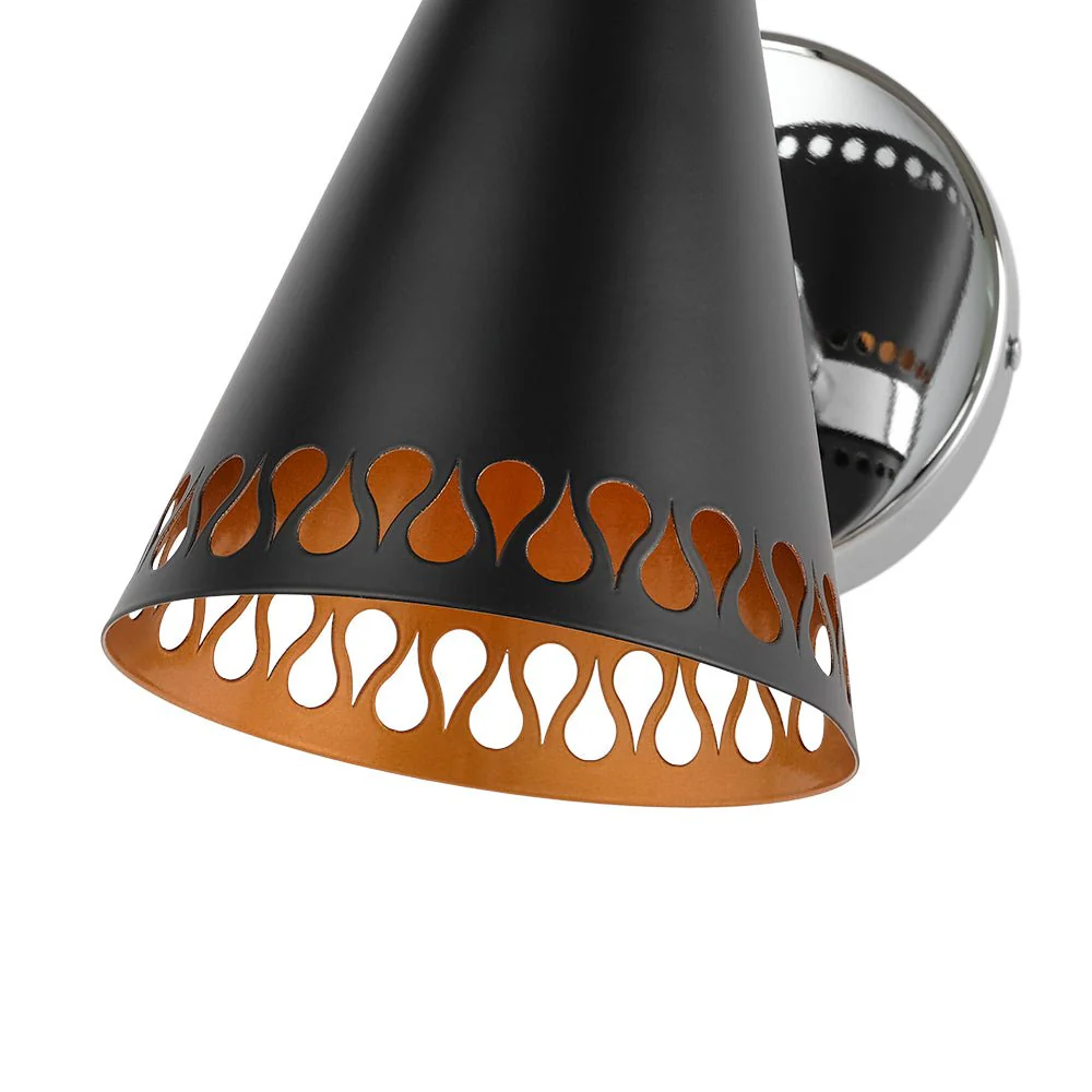 Modern 180-Degree Adjustable Conical 1-Light Wall Sconce - Image 12