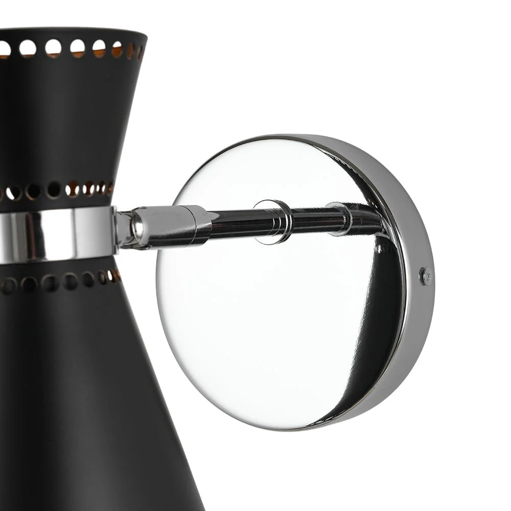 Modern 180-Degree Adjustable Conical 1-Light Wall Sconce - Image 14