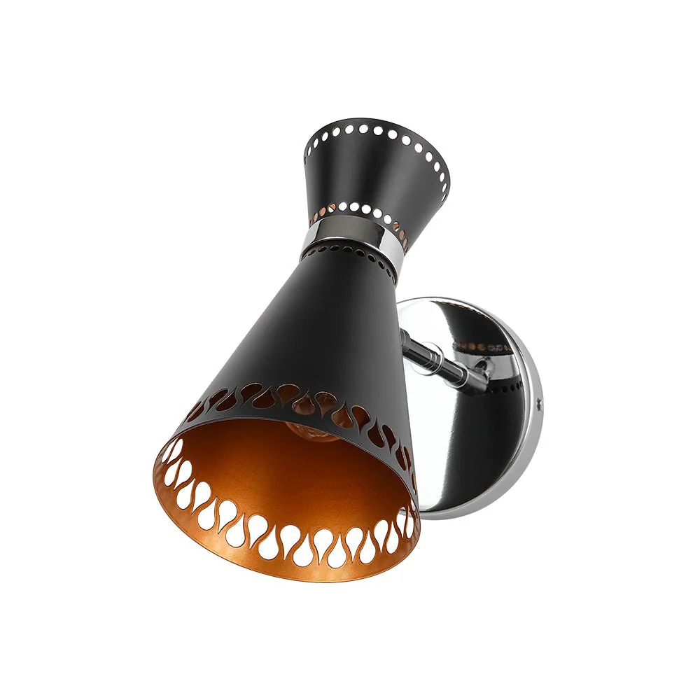 Modern 180-Degree Adjustable Conical 1-Light Wall Sconce - Image 7