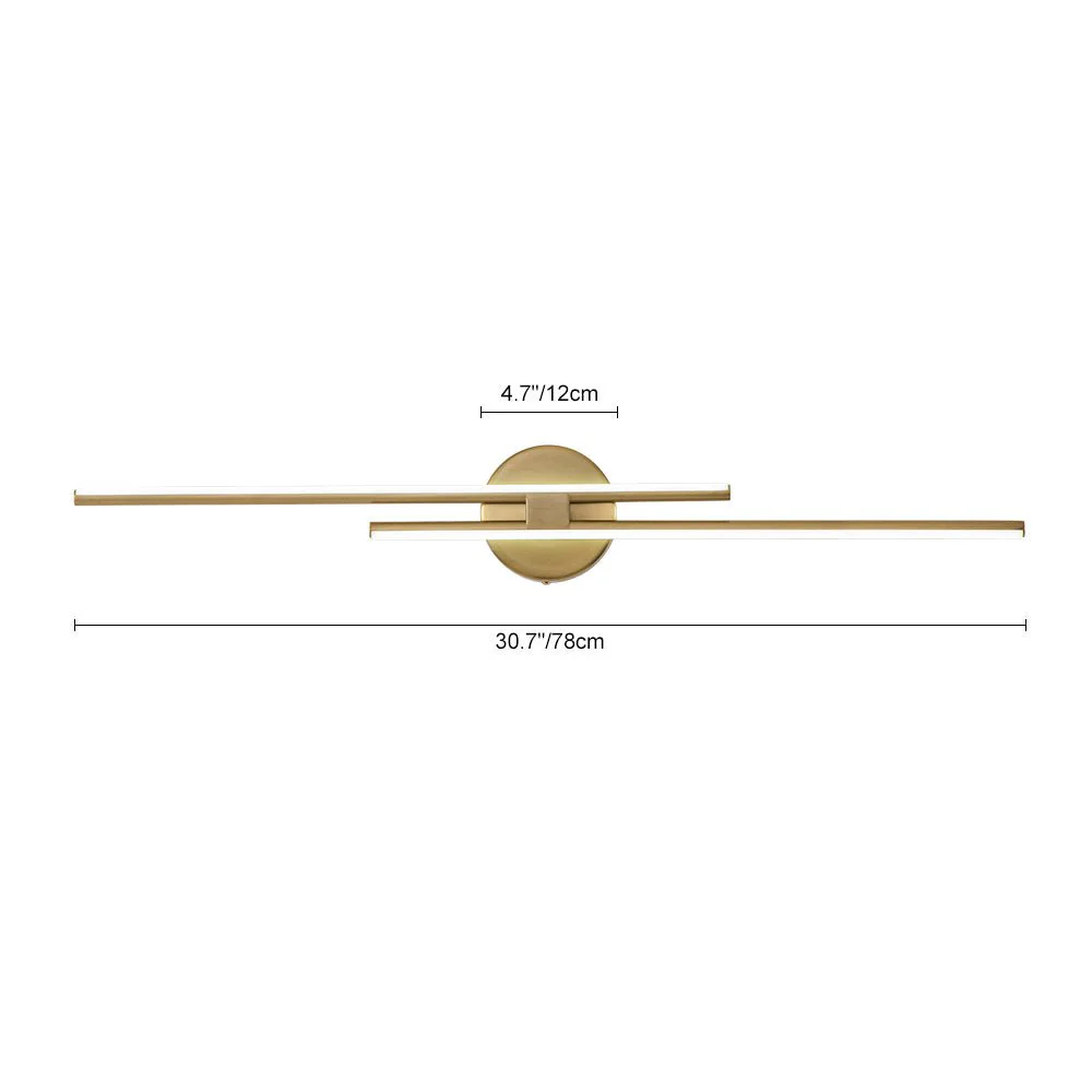 Dimmable Modern 2-Light Linear LED Wall Sconce Vanity Light - Image 15