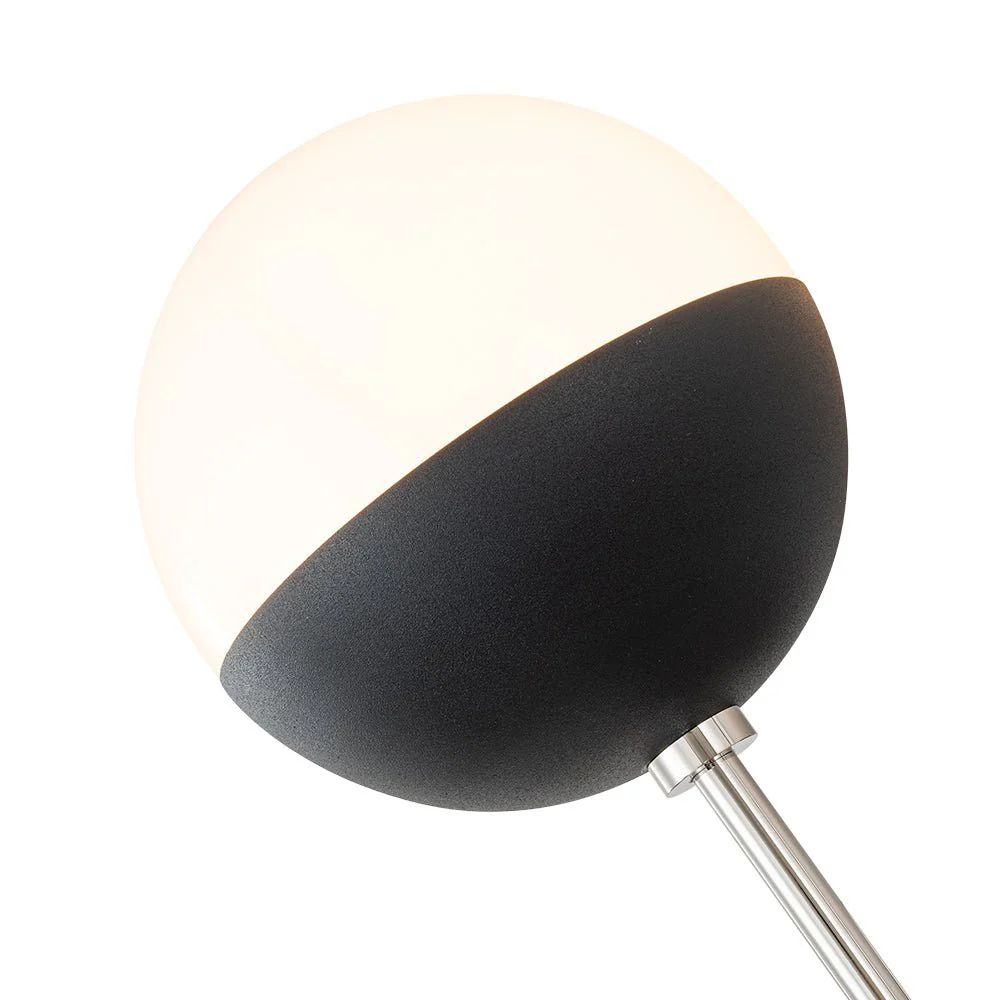 Modern 2-Light Opal Glass Globe Wall Sconce - Image 8