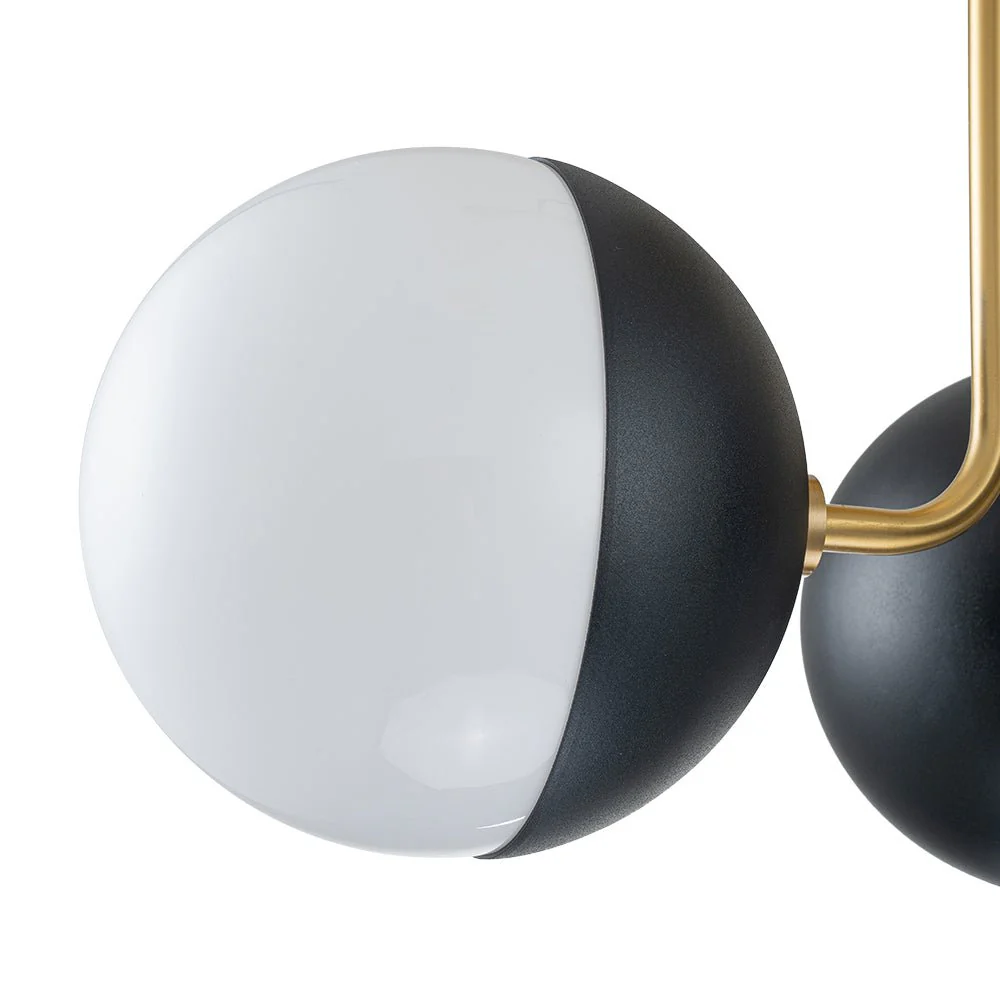 Modern 3-Light Milky Glass Globe Ceiling Light - Image 10