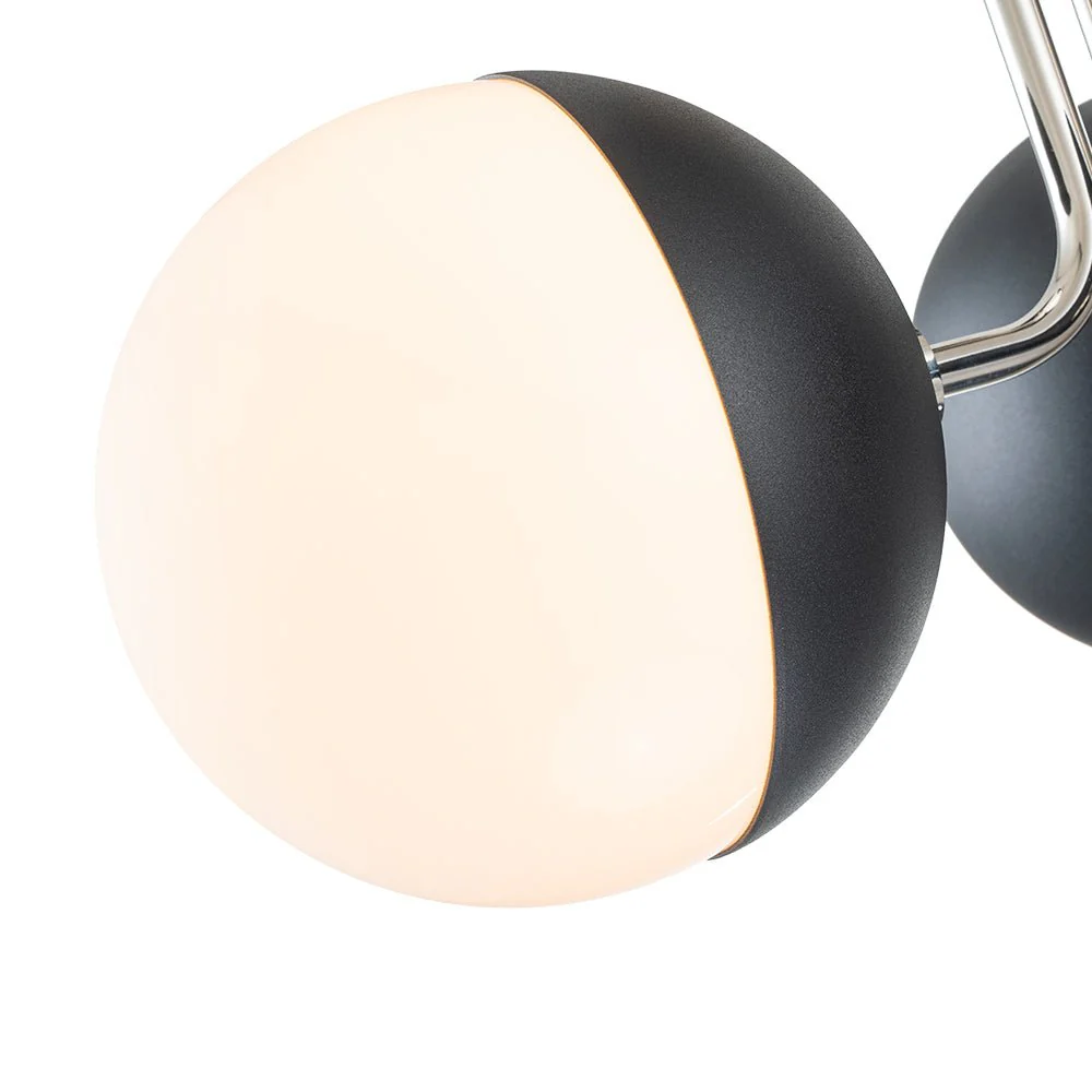 Modern 3-Light Milky Glass Globe Ceiling Light - Image 12