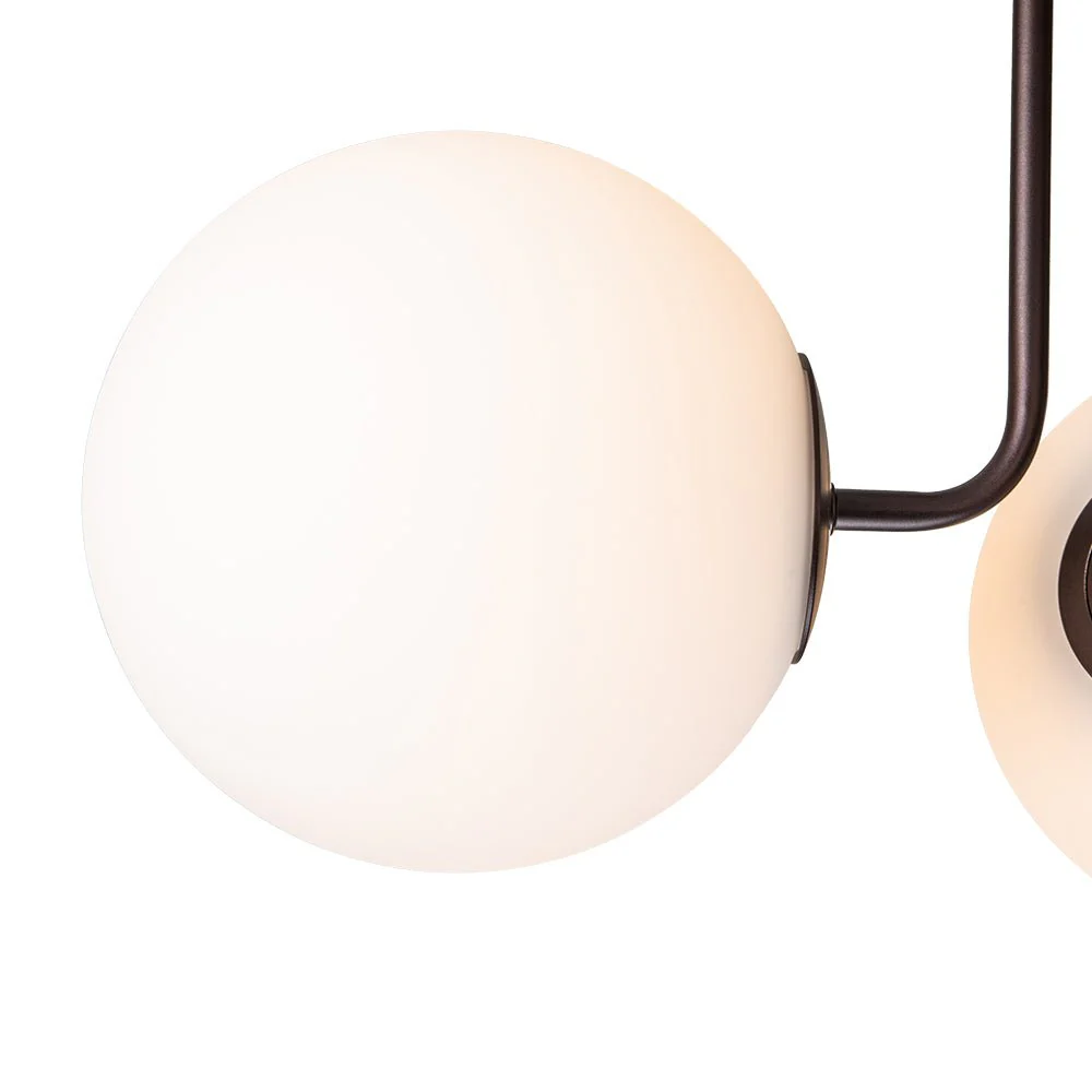 Modern 3-Light Opal Glass Globe Ceiling Light - Image 11