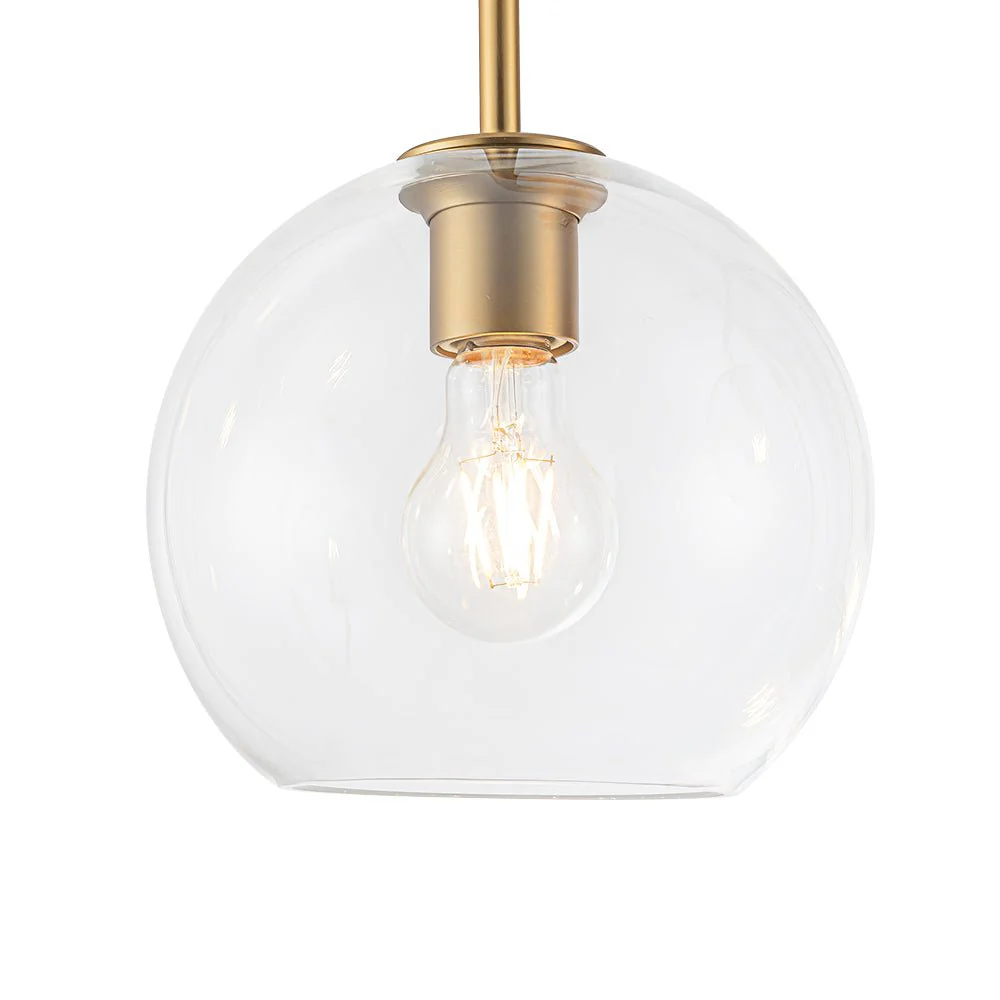 Modern 4-Light Clear Glass Bubble Hanging Sputnik Chandelier - Image 18