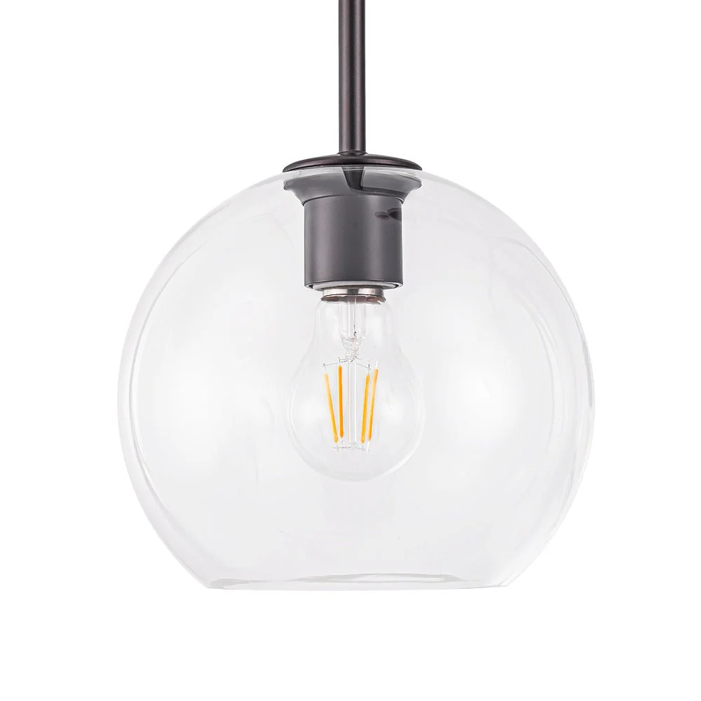 Modern 4-Light Clear Glass Bubble Hanging Sputnik Chandelier - Image 30