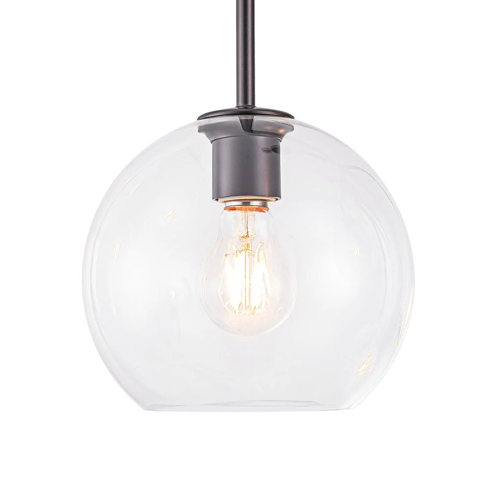 Modern 4-Light Clear Glass Bubble Hanging Sputnik Chandelier - Image 31