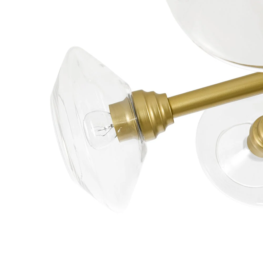 Modern 5-Light Clear Glass Round Sputnik Chandelier - Image 12