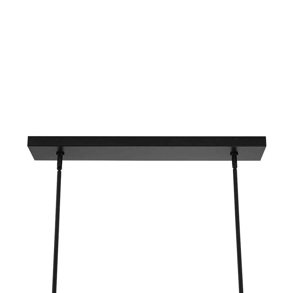 Modern 6-light Clear Glass Dimmable LED Linear Island Chandelier - Image 30