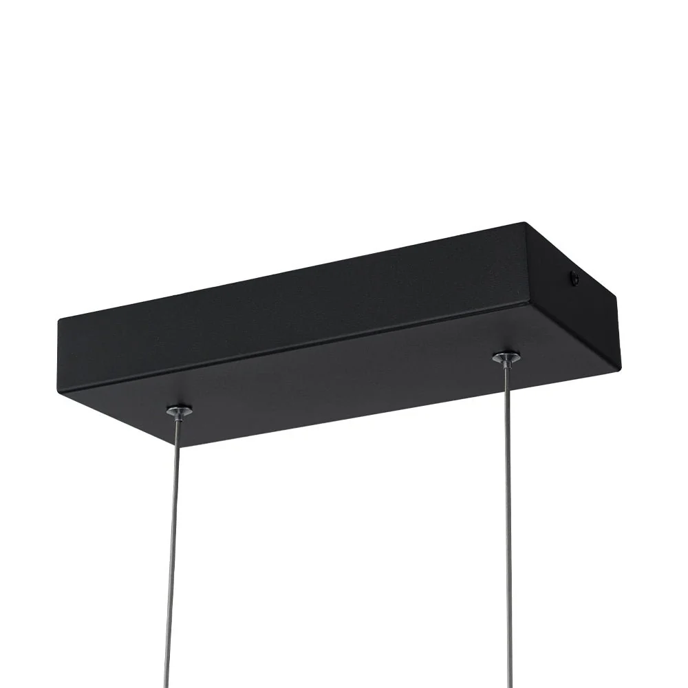 (OpenBox) Black 4-light Rectangular Dimmable LED Kitchen Island Pendant - Image 13