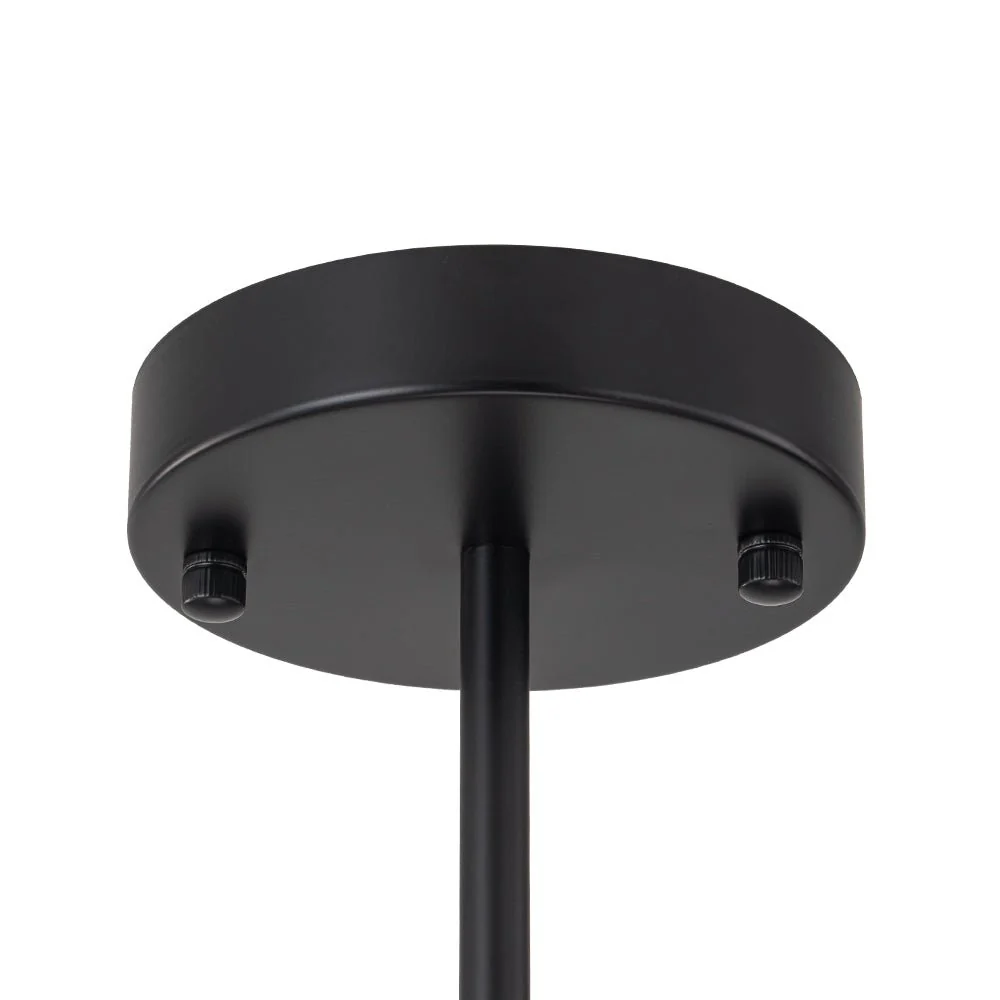 Modern Black Opal Glass Globe Sputnik Chandelier - Image 16