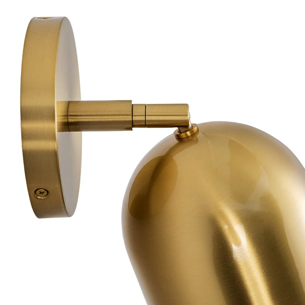 Modern Brass Adjustable Single Ceiling Spotlight Wall Light - Image 14