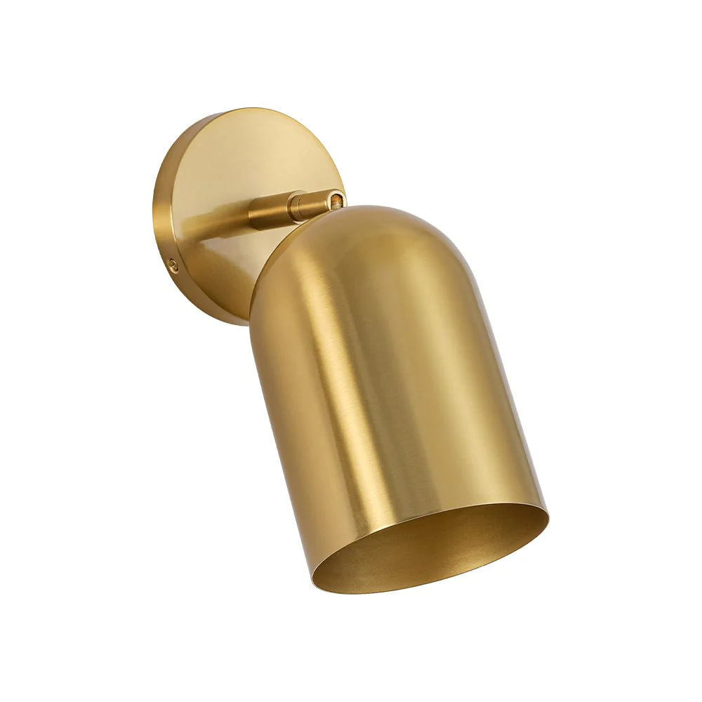 Modern Brass Adjustable Single Ceiling Spotlight Wall Light - Image 4