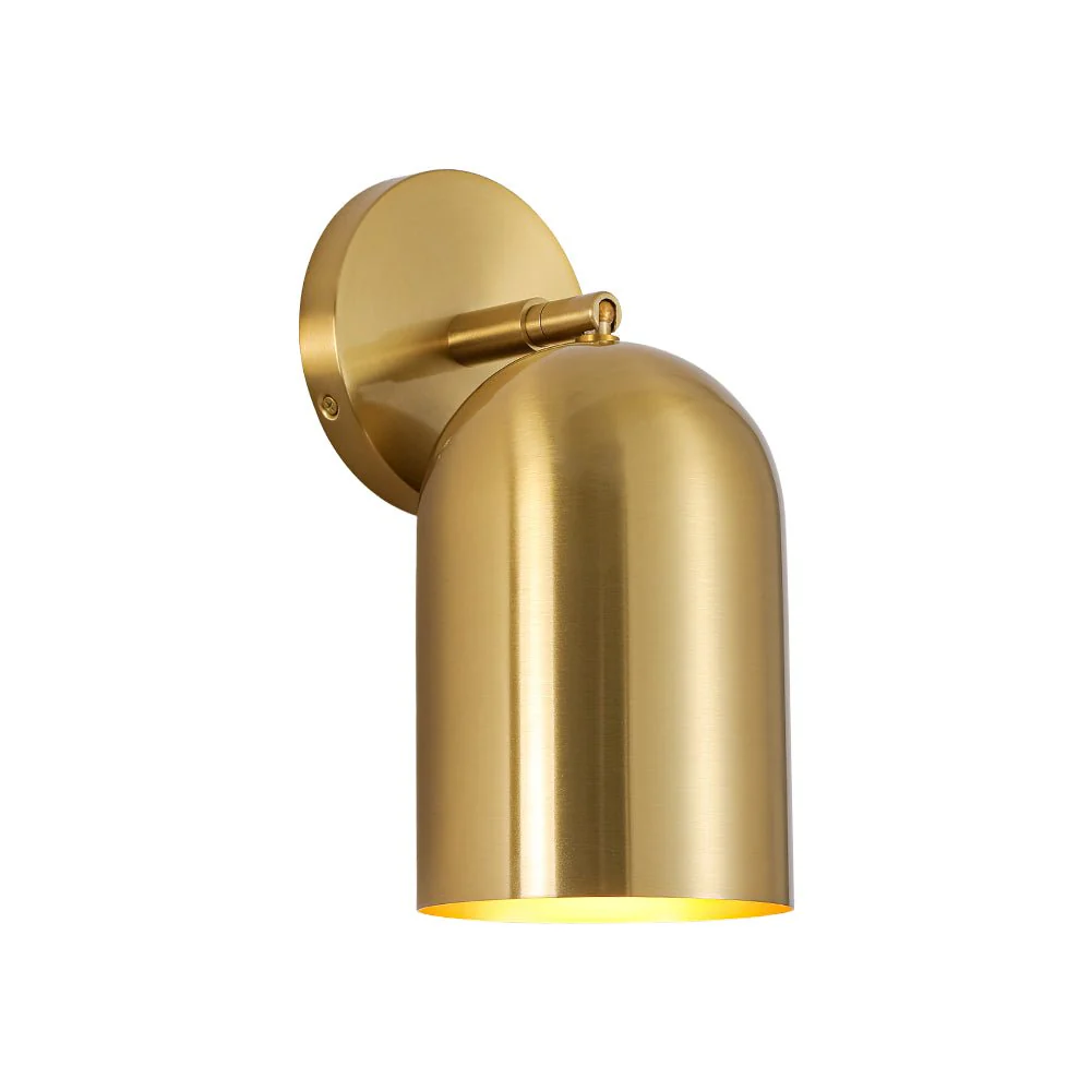 Modern Brass Adjustable Single Ceiling Spotlight Wall Light - Image 7