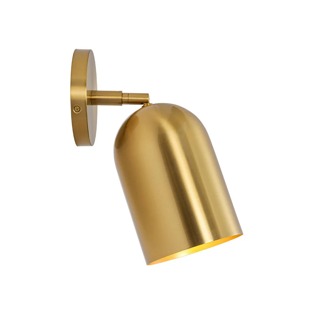 Modern Brass Adjustable Single Ceiling Spotlight Wall Light - Image 8