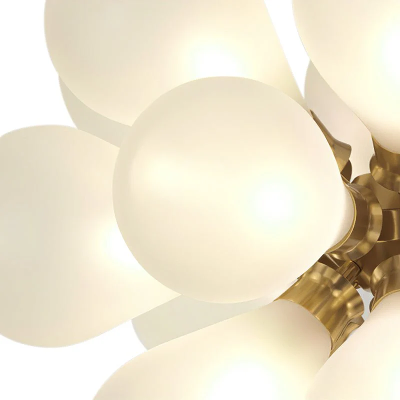 Modern Cluster Frosted Glass Bubble Chandelier - Image 11