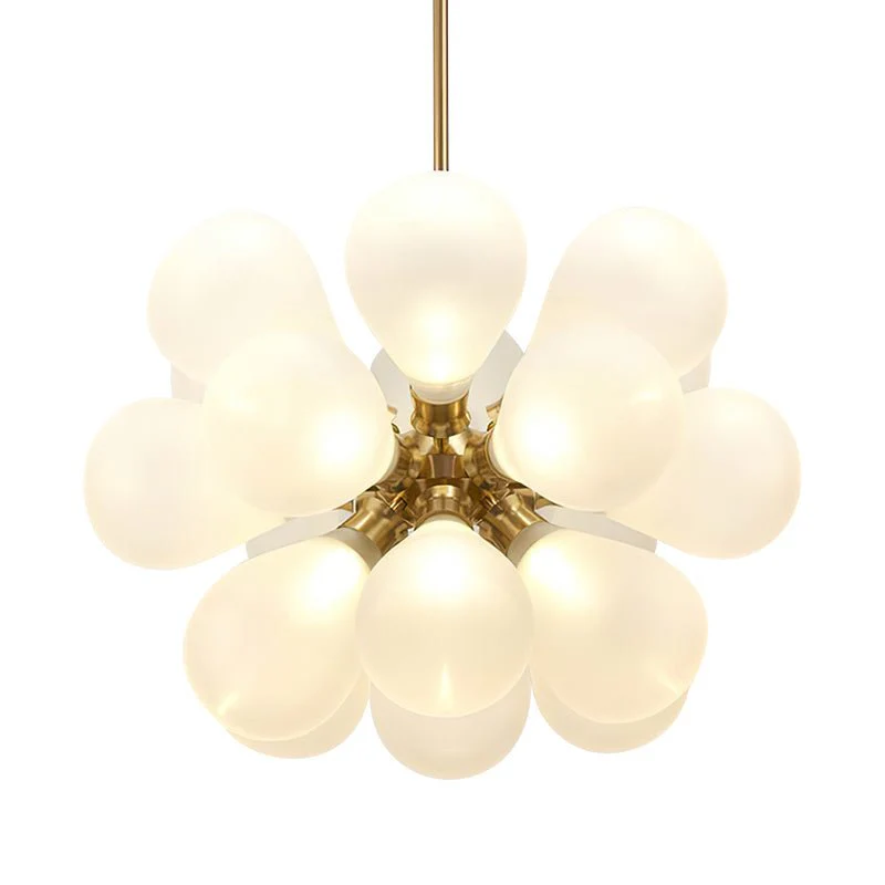 Modern Cluster Frosted Glass Bubble Chandelier - Image 7