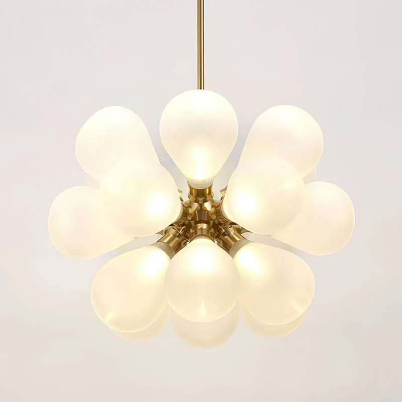 Modern Cluster Frosted Glass Bubble Chandelier - Image 8