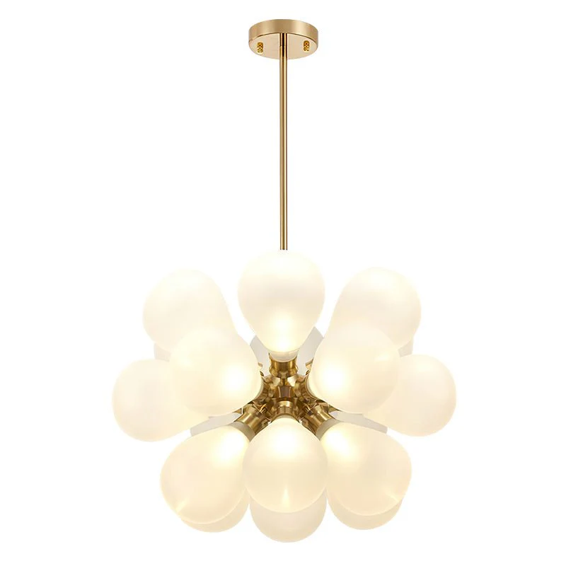 Modern Cluster Frosted Glass Bubble Chandelier - Image 9