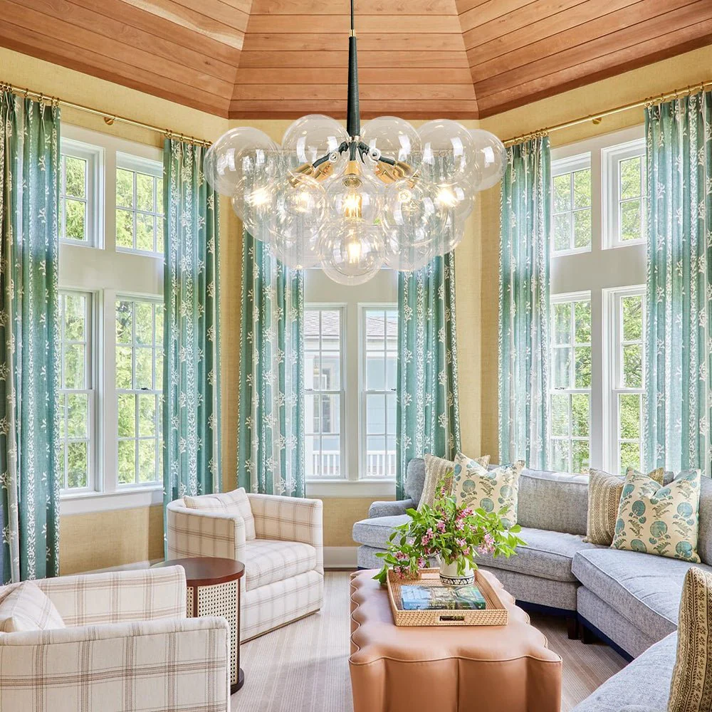 Modern Cluster Glass Bubble Chandelier - Image 15