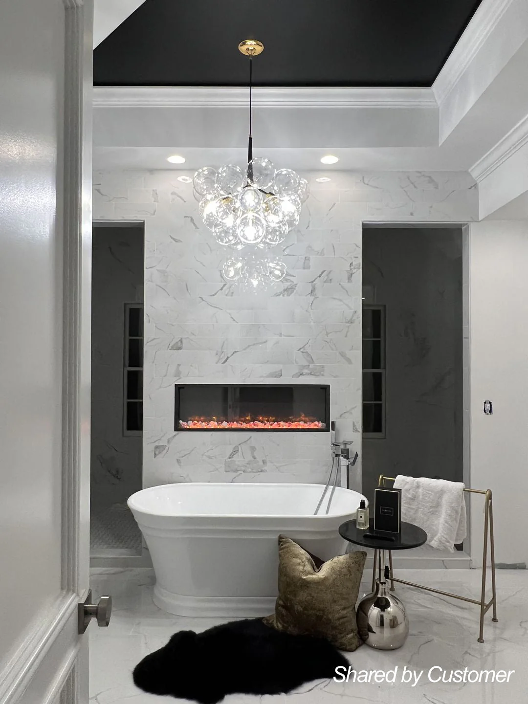 Modern Cluster Glass Bubble Chandelier - Image 5