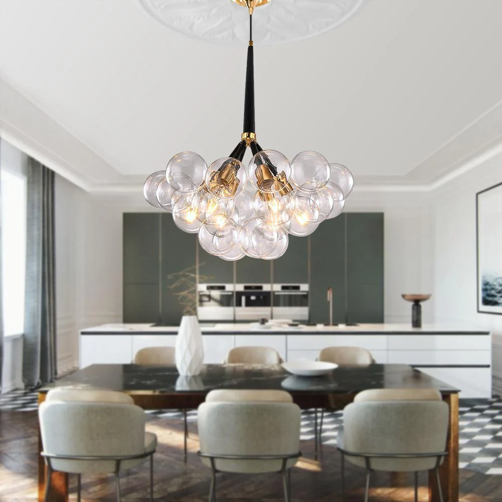 Modern Cluster Glass Bubble Chandelier - Image 6