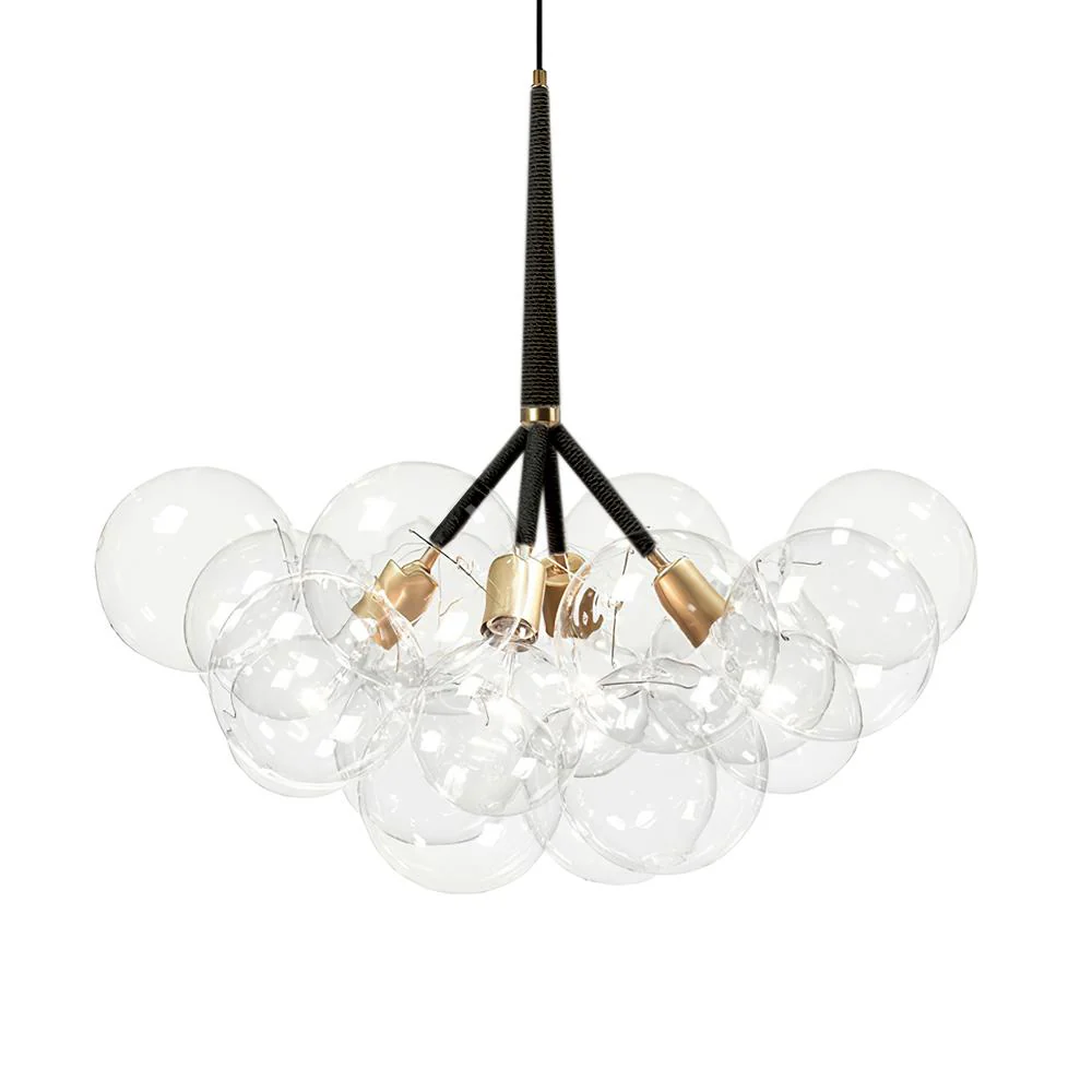 Modern Cluster Glass Bubble Chandelier - Image 9