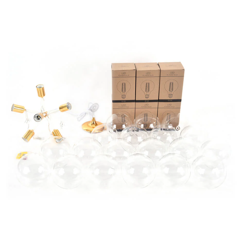 Modern Cluster Glass Bubble Chandelier / Semi Flush - Image 16